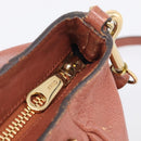 Chloe Etel Hand Bag Leather 2way Pink Gold Auth ka6785A-20