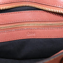 Chloe Etel Hand Bag Leather 2way Pink Gold Auth ka6785A-21