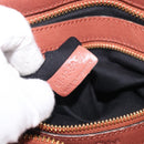 Chloe Etel Hand Bag Leather 2way Pink Gold Auth ka6785A-28