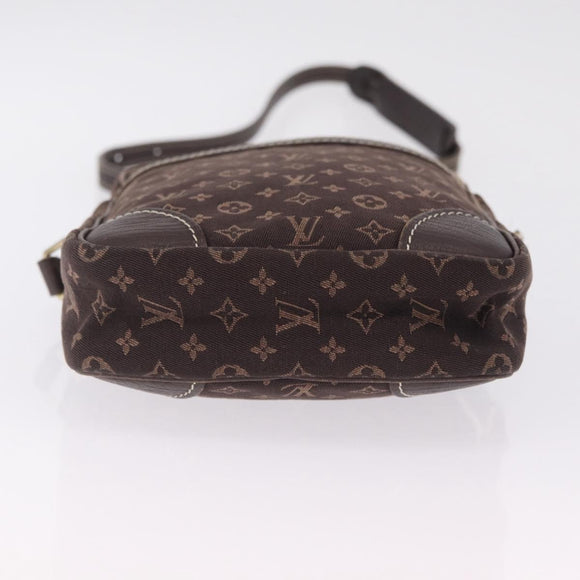 LOUIS VUITTON Monogram Mini Lin Danube Shoulder Bag Ebene M95228 LV Auth ka6789A