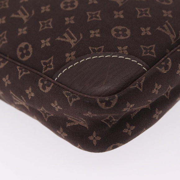 LOUIS VUITTON Monogram Mini Lin Danube Shoulder Bag Ebene M95228 LV Auth ka6789A