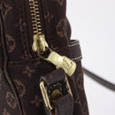 LOUIS VUITTON Monogram Mini Lin Danube Shoulder Bag Ebene M95228 LV Auth ka6789A-16