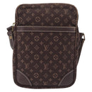 LOUIS VUITTON Monogram Mini Lin Danube Shoulder Bag Ebene M95228 LV Auth ka6789A-2