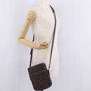 LOUIS VUITTON Monogram Mini Lin Danube Shoulder Bag Ebene M95228 LV Auth ka6789A-24