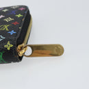 LOUIS VUITTON Monogram Multicolor Zippy Wallet Wallet Black M60243 Auth ka679-12