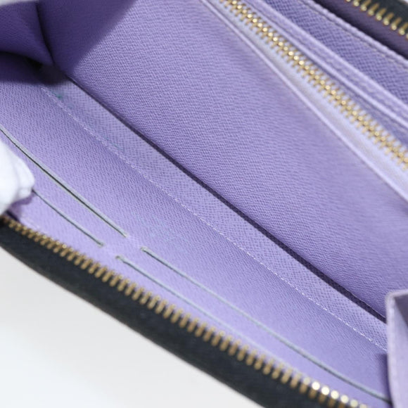 LOUIS VUITTON Monogram Multicolor Zippy Wallet Wallet Black M60243 Auth ka679