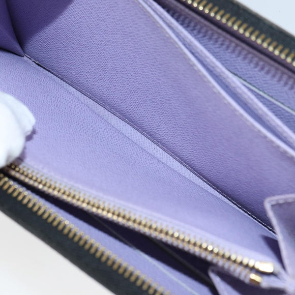 LOUIS VUITTON Monogram Multicolor Zippy Wallet Wallet Black M60243 Auth ka679