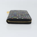 LOUIS VUITTON Monogram Multicolor Zippy Wallet Wallet Black M60243 Auth ka679-4