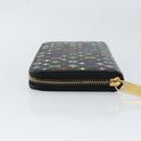LOUIS VUITTON Monogram Multicolor Zippy Wallet Wallet Black M60243 Auth ka679-5