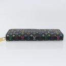 LOUIS VUITTON Monogram Multicolor Zippy Wallet Wallet Black M60243 Auth ka679-7