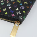 LOUIS VUITTON Monogram Multicolor Zippy Wallet Wallet Black M60243 Auth ka679-9