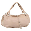 CELINE Bittersweet Tote Bag Leather Beige Silver Auth ka6791A-1