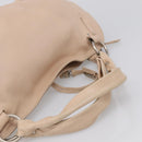 CELINE Bittersweet Tote Bag Leather Beige Silver Auth ka6791A-11