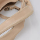 CELINE Bittersweet Tote Bag Leather Beige Silver Auth ka6791A-12