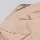 CELINE Bittersweet Tote Bag Leather Beige Silver Auth ka6791A-16