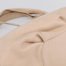 CELINE Bittersweet Tote Bag Leather Beige Silver Auth ka6791A-18