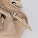 CELINE Bittersweet Tote Bag Leather Beige Silver Auth ka6791A-22
