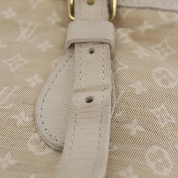 LOUIS VUITTON Monogram Mini Lin Bucket PM Shoulder Bag Dunne M95316 Auth ka6792
