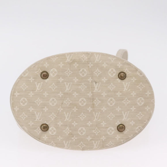 LOUIS VUITTON Monogram Mini Lin Bucket PM Shoulder Bag Dunne M95316 Auth ka6792