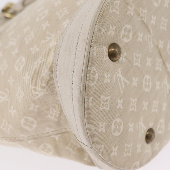 LOUIS VUITTON Monogram Mini Lin Bucket PM Shoulder Bag Dunne M95316 Auth ka6792