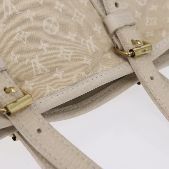 LOUIS VUITTON Monogram Mini Lin Bucket PM Shoulder Bag Dunne M95316 Auth ka6792
