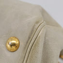 PRADA Hand Bag Leather 2way Beige Gold Auth ka6793A-16