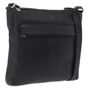 GUCCI Interlocking Shoulder Bag Leather Black Silver 322059 Auth ka6794V-1