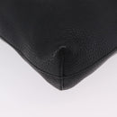 GUCCI Interlocking Shoulder Bag Leather Black Silver 322059 Auth ka6794V-12