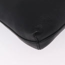 GUCCI Interlocking Shoulder Bag Leather Black Silver 322059 Auth ka6794V-14