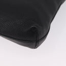 GUCCI Interlocking Shoulder Bag Leather Black Silver 322059 Auth ka6794V-15