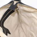 GUCCI Interlocking Shoulder Bag Leather Black Silver 322059 Auth ka6794V-19