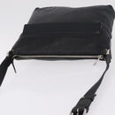 GUCCI Interlocking Shoulder Bag Leather Black Silver 322059 Auth ka6794V-6