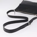GUCCI Interlocking Shoulder Bag Leather Black Silver 322059 Auth ka6794V-7