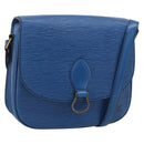 LOUIS VUITTON Epi Saint Cloud GM Shoulder Bag Toledo Blue M52195 LV Auth ka6795-1
