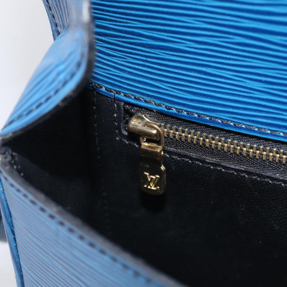 LOUIS VUITTON Epi Saint Cloud GM Shoulder Bag Toledo Blue M52195 LV Auth ka6795