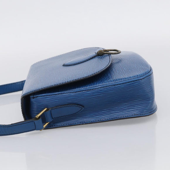 LOUIS VUITTON Epi Saint Cloud GM Shoulder Bag Toledo Blue M52195 LV Auth ka6795