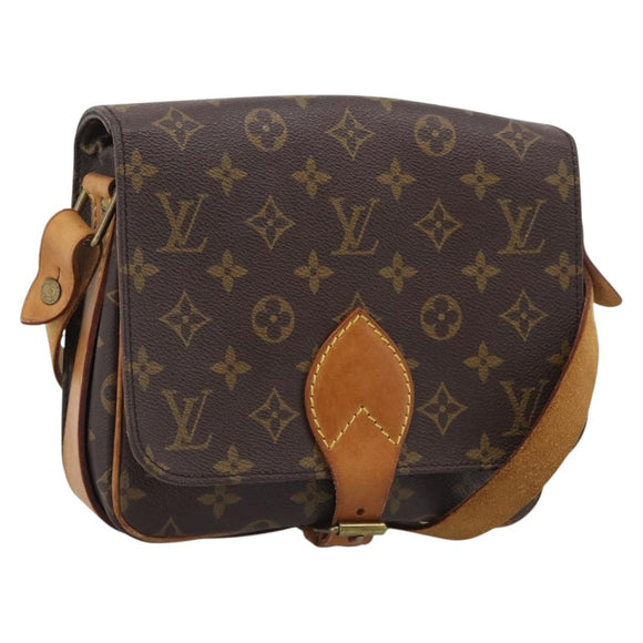 LOUIS VUITTON Monogram Cartouchiere MM Shoulder Bag M51253 LV Auth ka6796