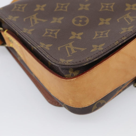 LOUIS VUITTON Monogram Cartouchiere MM Shoulder Bag M51253 LV Auth ka6796