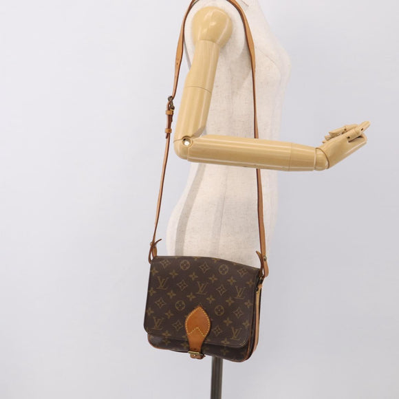 LOUIS VUITTON Monogram Cartouchiere MM Shoulder Bag M51253 LV Auth ka6796