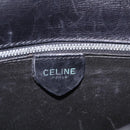 CELINE Horse Carriage Shoulder Bag Leather Black Gold Auth ka6798-19