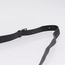 CELINE Horse Carriage Shoulder Bag Leather Black Gold Auth ka6798-8