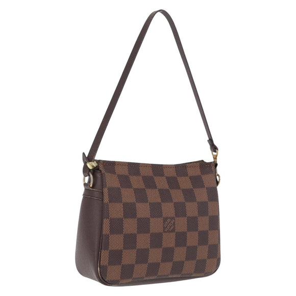 LOUIS VUITTON Damier Ebene Trousse Makeup Pouch N51982 LV Auth ka6799