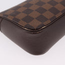 LOUIS VUITTON Damier Ebene Trousse Makeup Pouch N51982 LV Auth ka6799-11