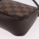LOUIS VUITTON Damier Ebene Trousse Makeup Pouch N51982 LV Auth ka6799-14