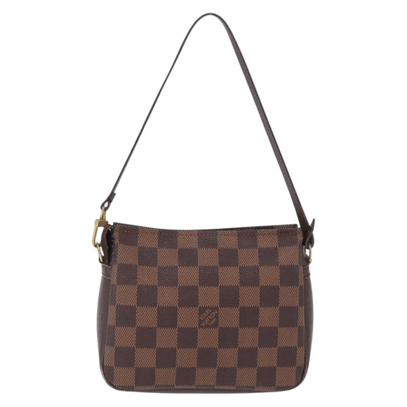 LOUIS VUITTON Damier Ebene Trousse Makeup Pouch N51982 LV Auth ka6799