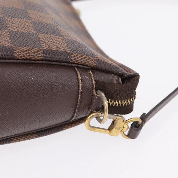 LOUIS VUITTON Damier Ebene Trousse Makeup Pouch N51982 LV Auth ka6799
