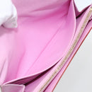 LOUIS VUITTON Multicolor Portefeuille Sarah Wallet White M93532 LV Auth ka680-19