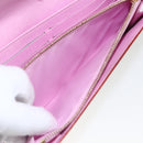 LOUIS VUITTON Multicolor Portefeuille Sarah Wallet White M93532 LV Auth ka680-10