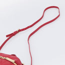 Christian Dior Canage Lady Dior Micro Vanity Bag Lamb Skin Red Gold Auth ka6800V-10