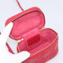 Christian Dior Canage Lady Dior Micro Vanity Bag Lamb Skin Red Gold Auth ka6800V-18